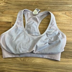 Womens light purple gymshark sports bra size large NWOT